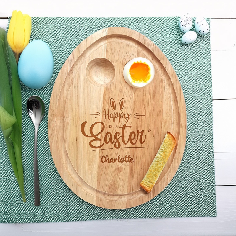 Personalised Egg & Toast Board - Happy Easter